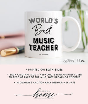 World's Best Music Teacher Mug