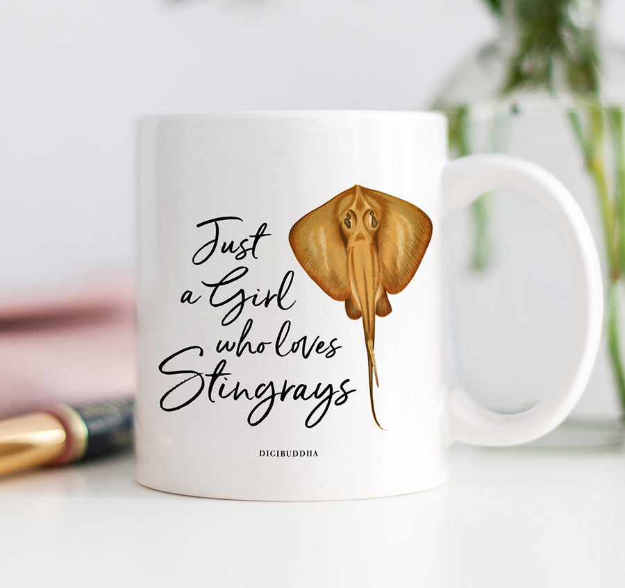 Girl Who Loves Stingrays Mug