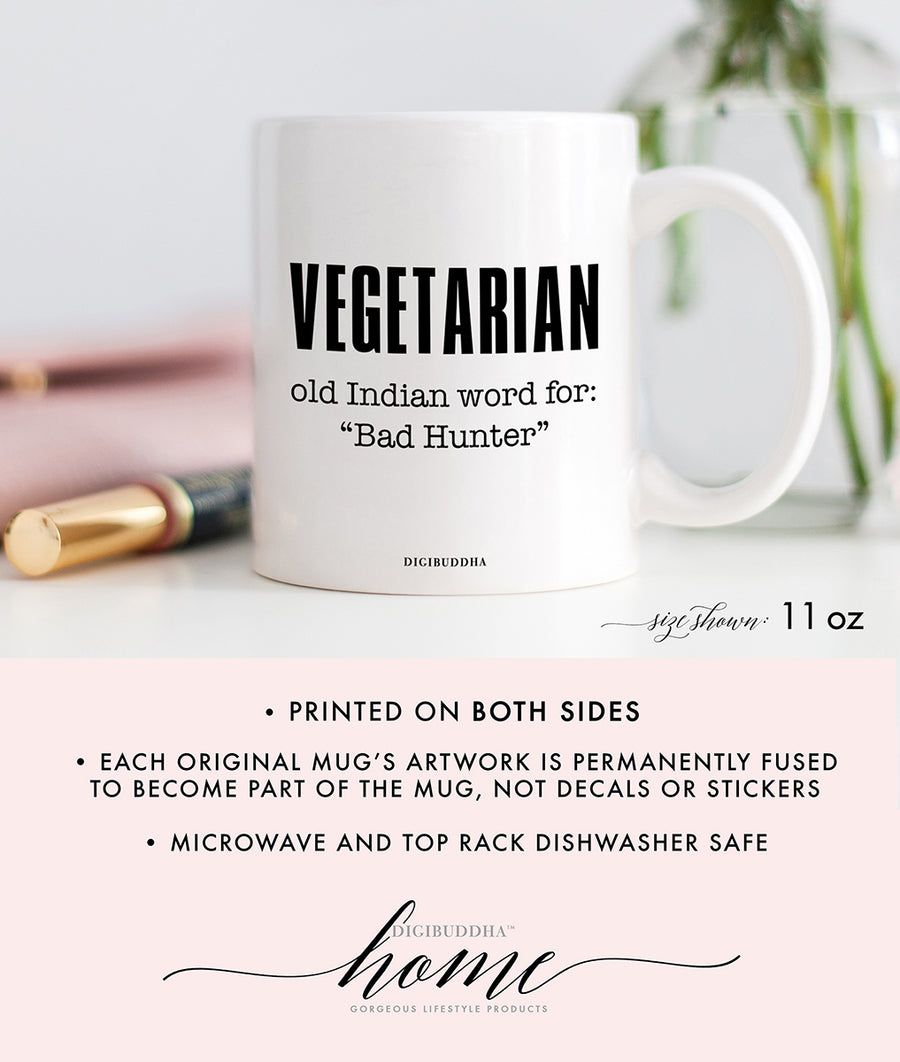 Vegetarian 'Bad Hunter' Mug