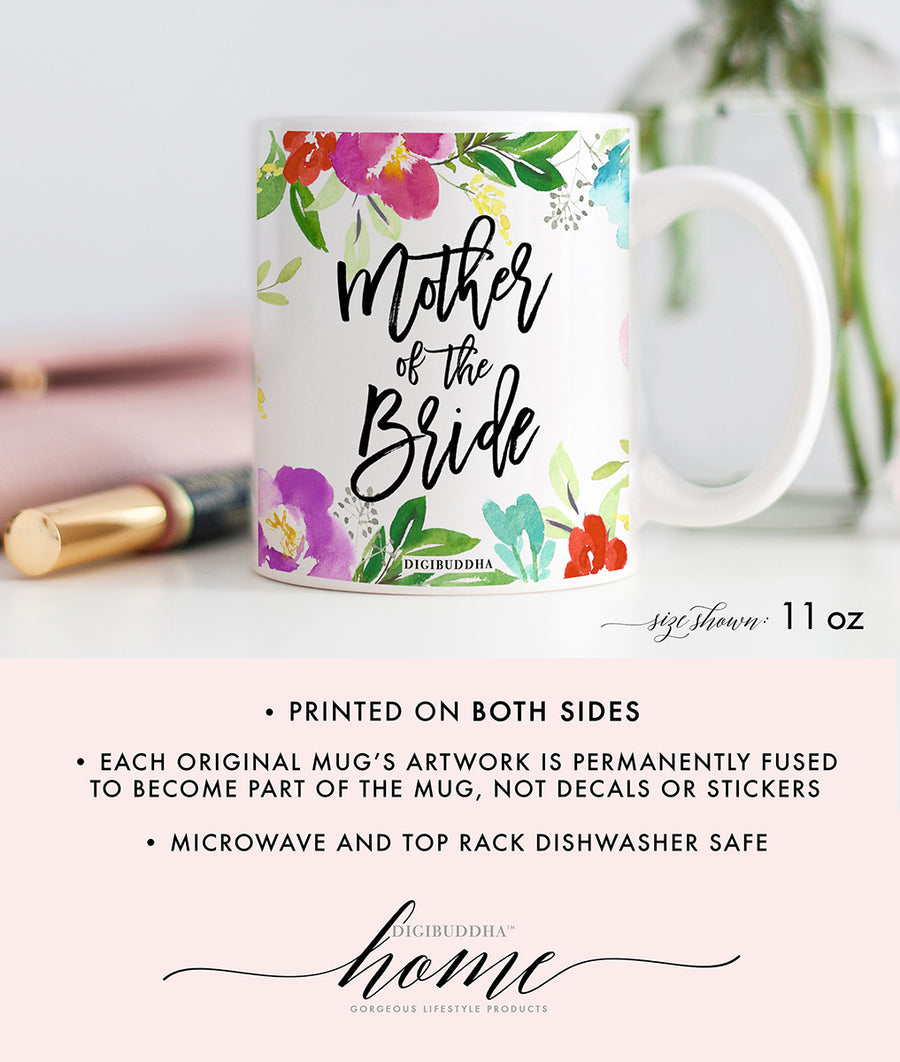 Mother of the Bride Floral Mug