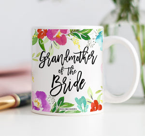 Floral Grandmother of the Bride Mug