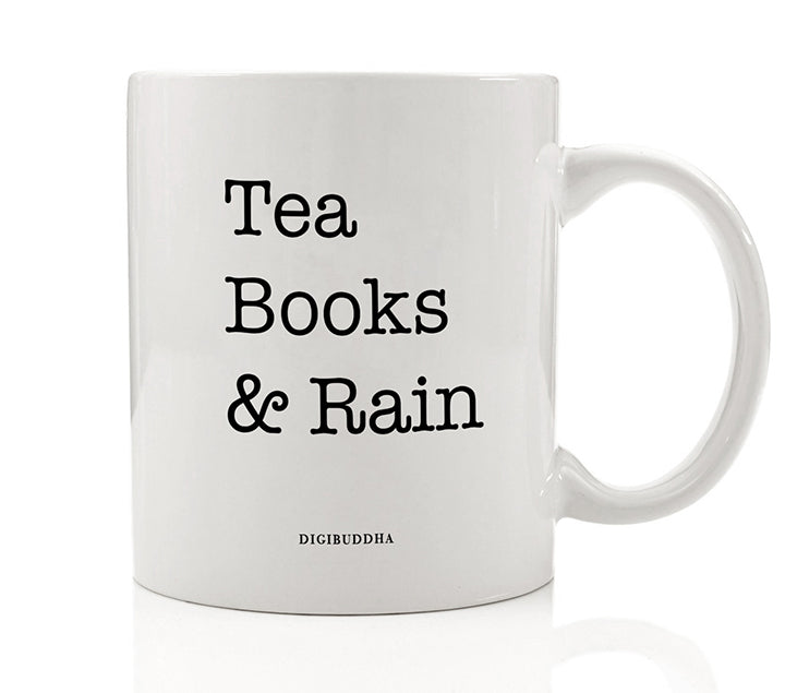 Tea Books & Rain Mug