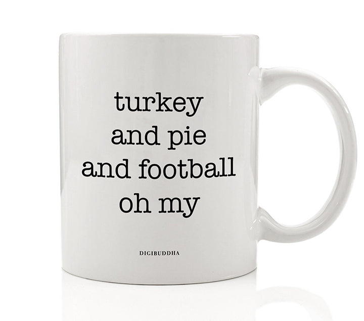 Turkey Pie And Football Mug