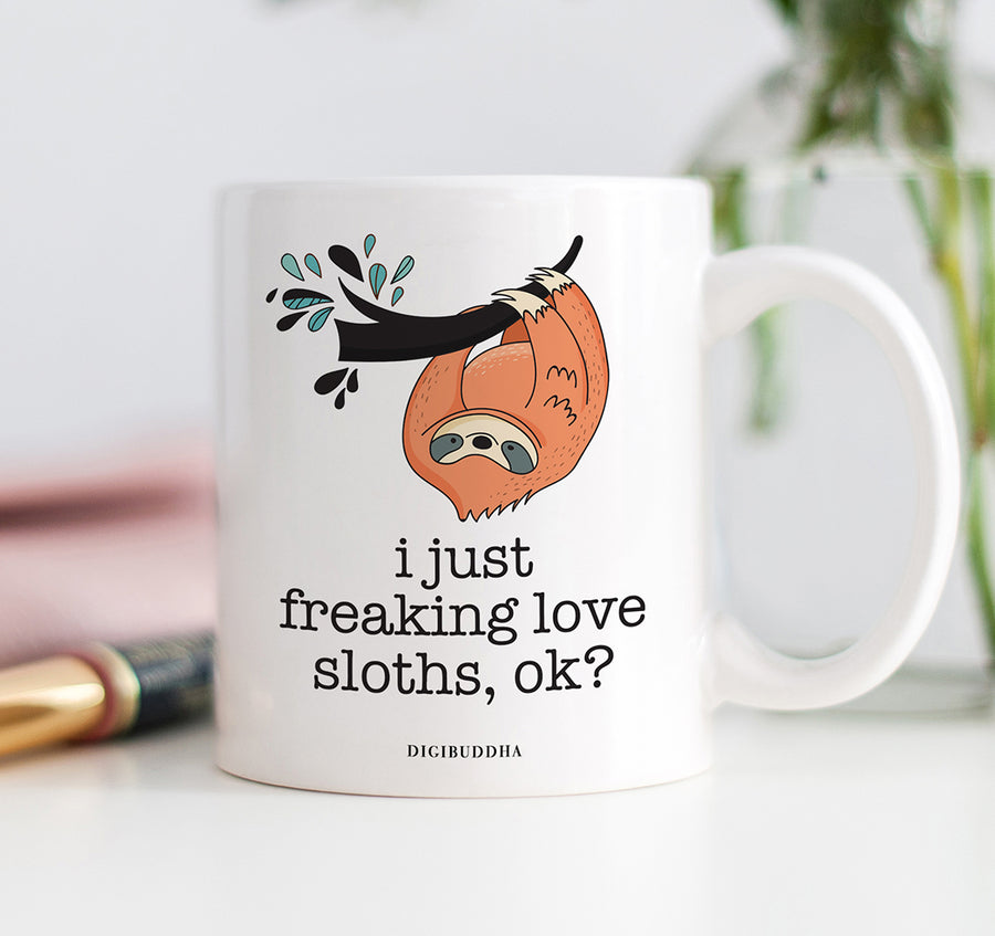 Freaking Love Sloths Mug