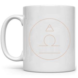 Libra Zodiac Symbol Mug
