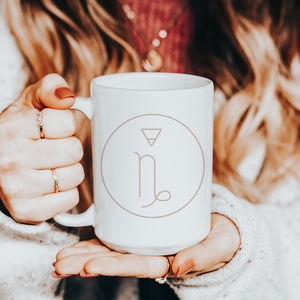 Capricorn Zodiac Symbol Mug