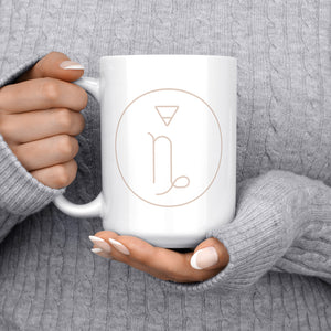 Capricorn Zodiac Symbol Mug