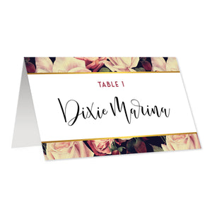 Vintage Rose Place Cards | Dixie