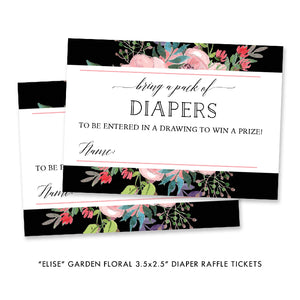 "Elise" Garden Floral Baby Shower Invitation