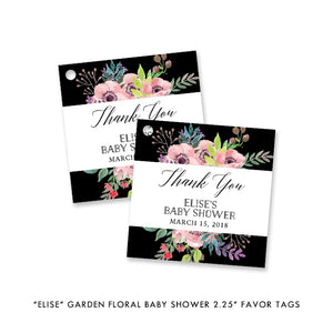 "Elise" Garden Floral Baby Shower Invitation