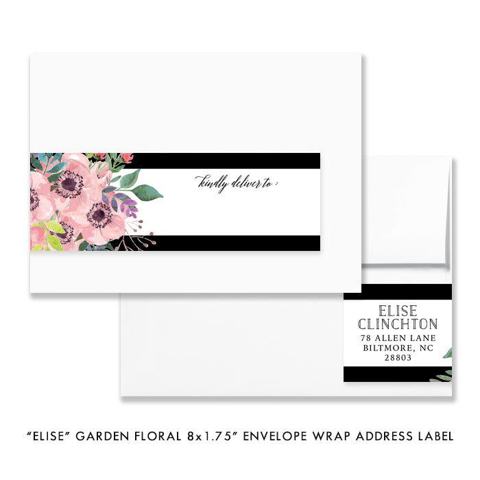 "Elise" Garden Floral Baby Shower Invitation