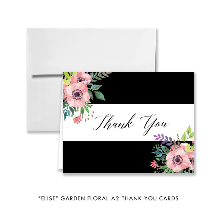 "Elise" Garden Floral Baby Shower Invitation