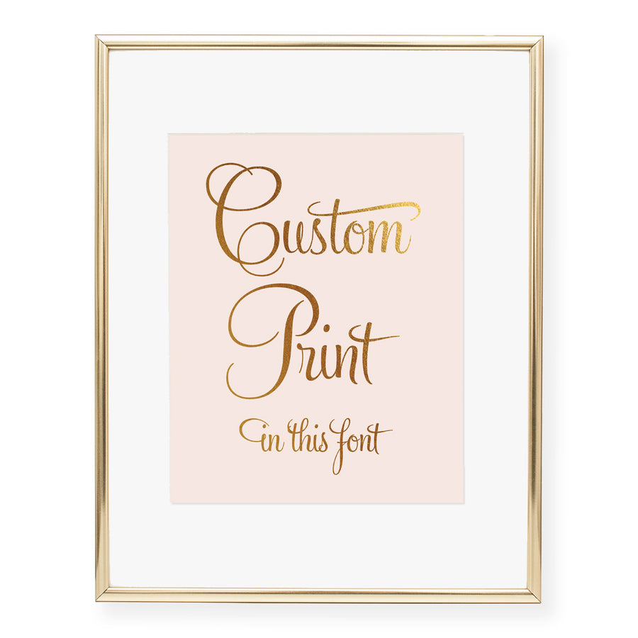 Custom Foil Prints
