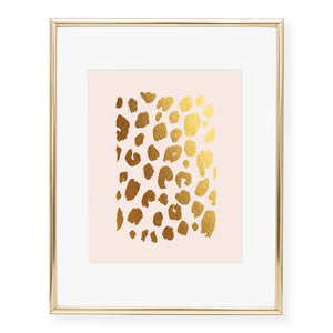 Leopard Print Foil Art Print
