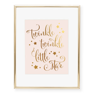 Twinkle Twinkle Little Star Foil Art Print