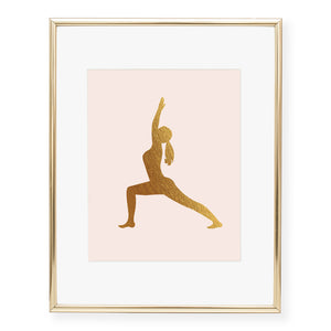 Yoga Foil Art Print