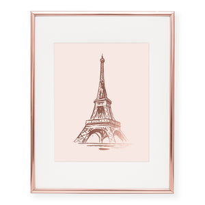 Eiffel Tower Foil Art Print