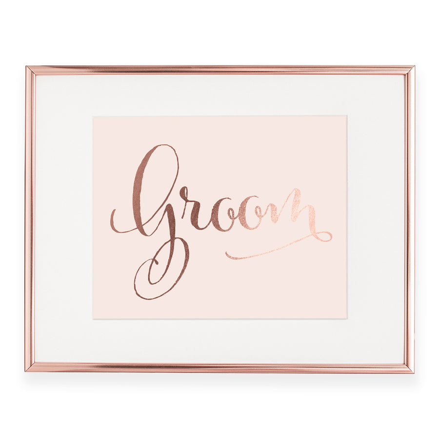 Groom Foil Art Print