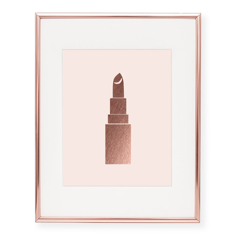 Lipstick Foil Art Print