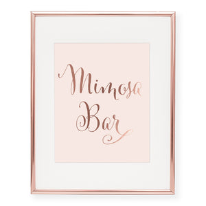 Mimosa Bar Foil Art Print