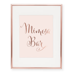 mimosa bar sign Art Print