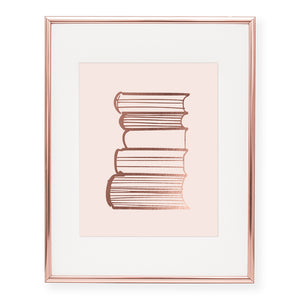Books Foil Art Print