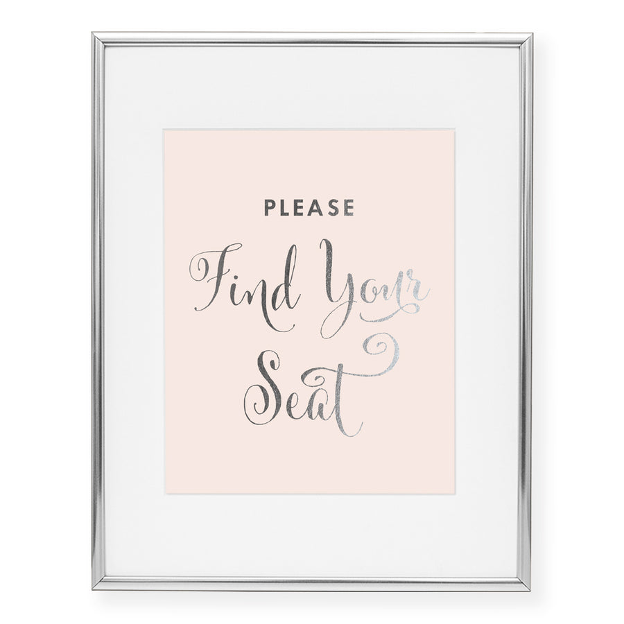 Find Your Seat Foil Art Print