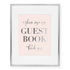 Guest Book Foil Art Print, style 2