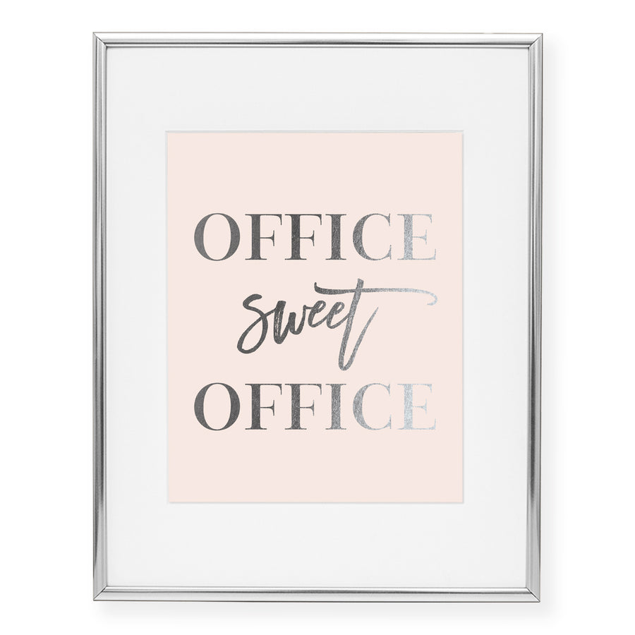 Office Sweet Office Foil Art Print