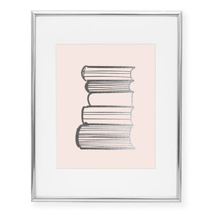 Books Foil Art Print