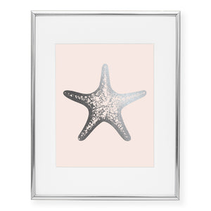 Starfish Foil Art Print