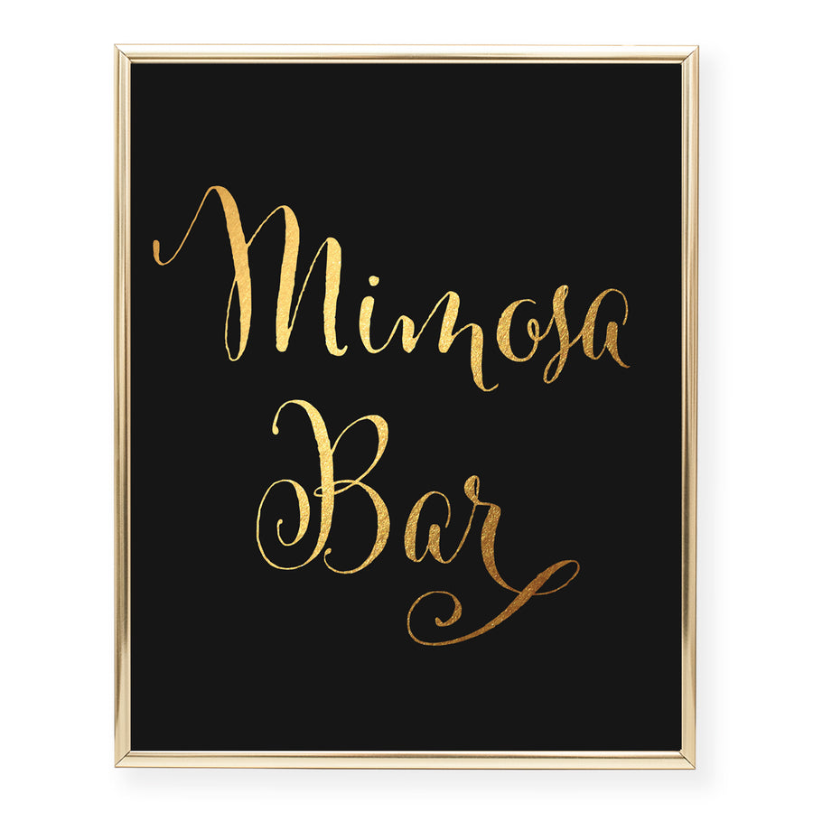 Mimosa Bar Foil Art Print