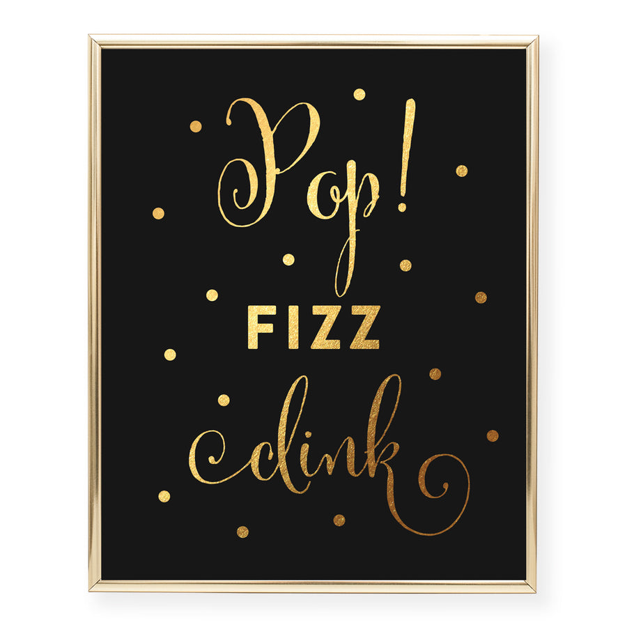 Pop Fizz Clink Foil Art Print