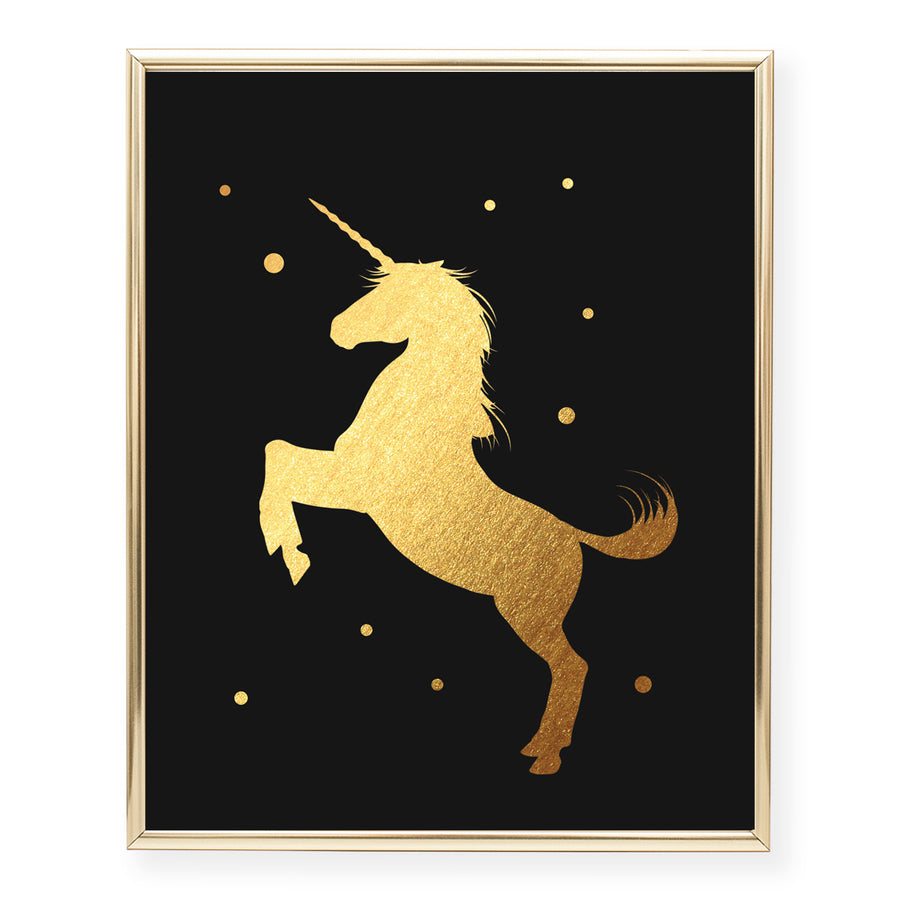 Unicorn Foil Art Print