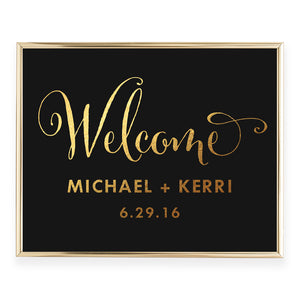 Welcome Foil Art Print, style 1