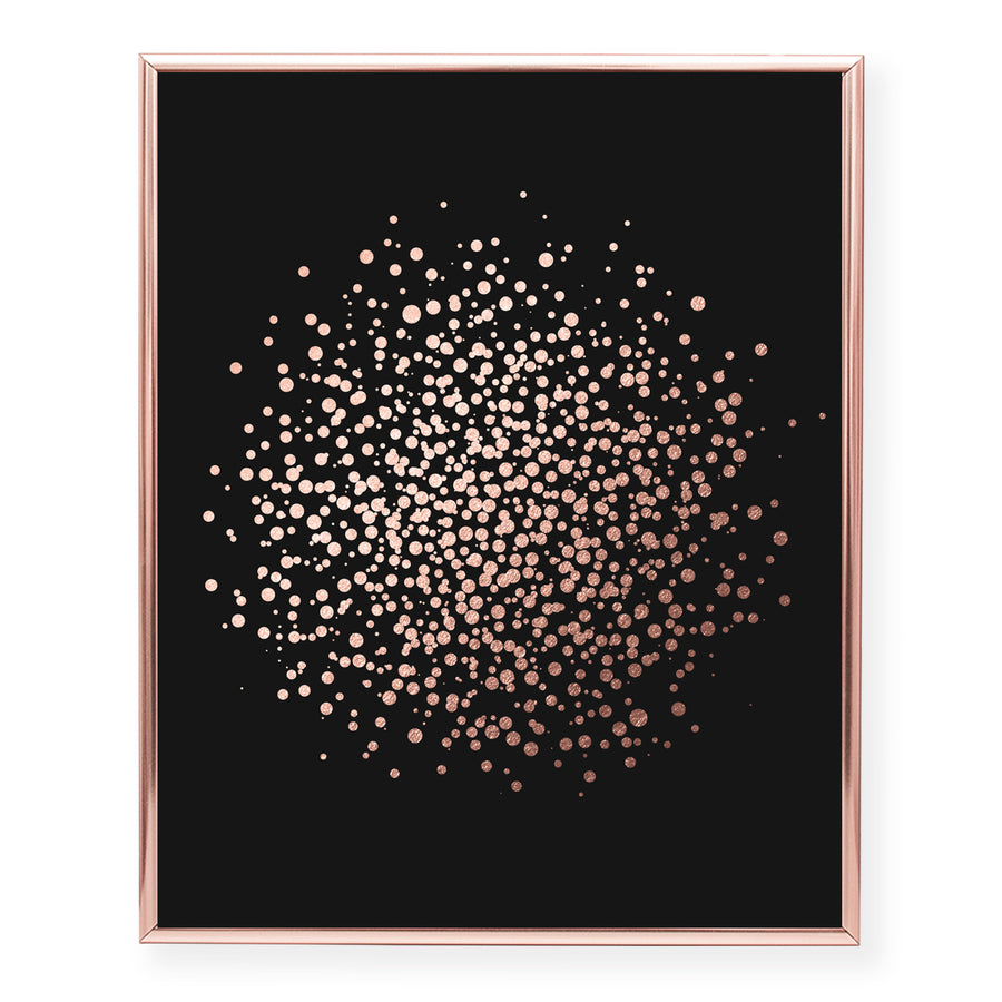 Cluster of Dots Foil Art Print