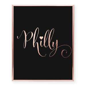 Philly Foil Art Print