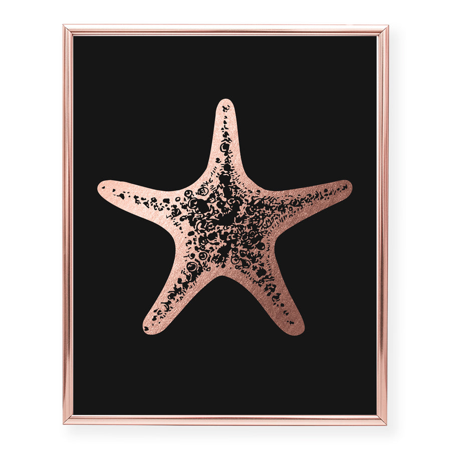 Starfish Foil Art Print