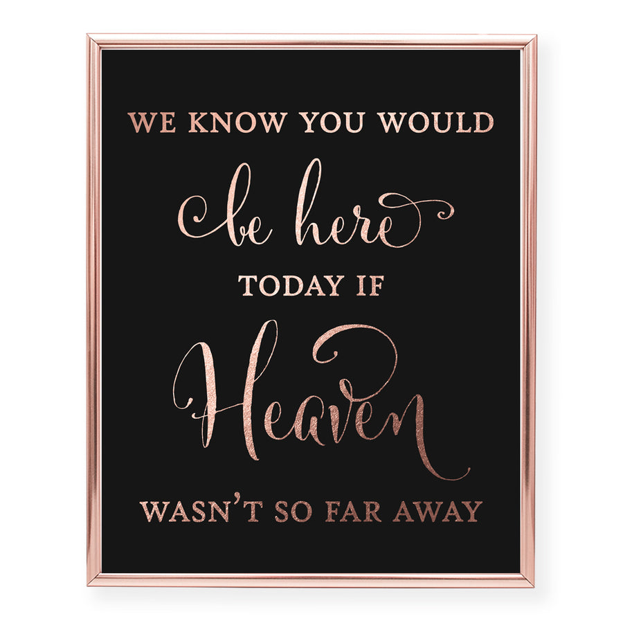 Wedding Memorial Foil Art Print