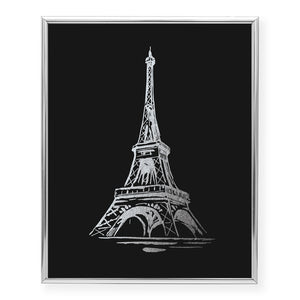 Eiffel Tower Foil Art Print