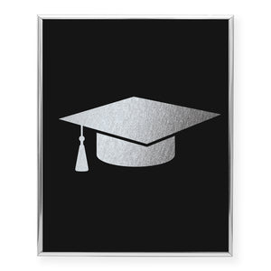 Graduation Cap Foil Art Print