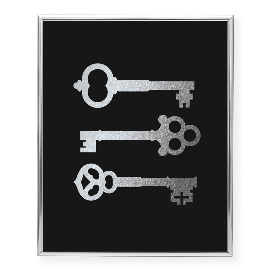 Keys Foil Art Print