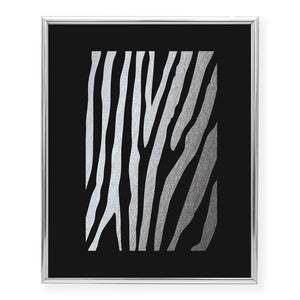 Zebra Print Foil Art Print