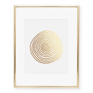 Circle of Dots Foil Art Print