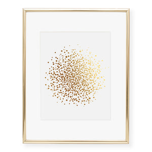 Cluster of Dots Foil Art Print