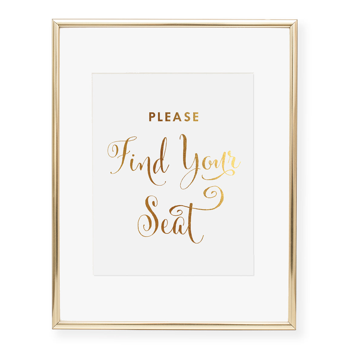 Find Your Seat Sign Foil Art Print Seating Chart Wedding Signage –  Digibuddha