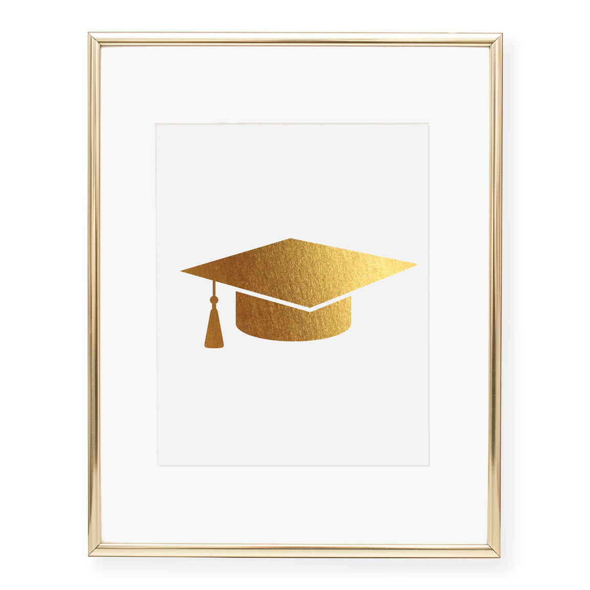 Graduation Cap Foil Pressed Art Print Poster Graduation Grad Signage ...