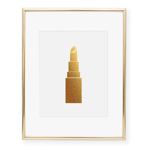 Lipstick Foil Art Print