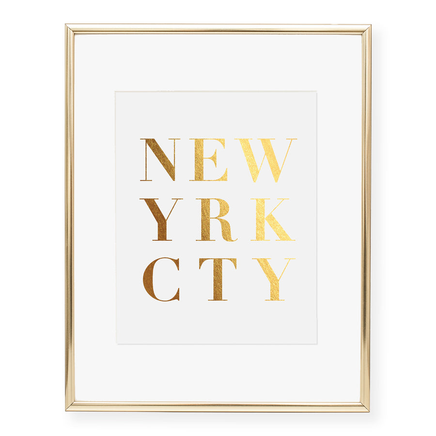 New York City Foil Art Print