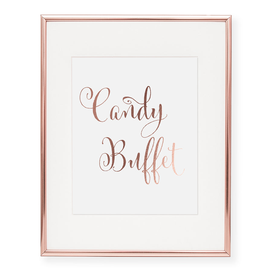 Candy Buffet Foil Art Print